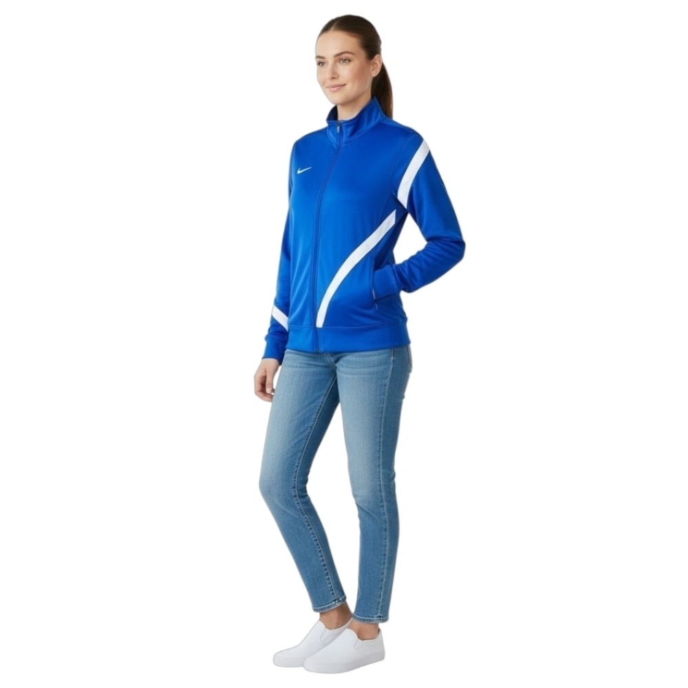 NIKE Blue & White Athletic Jacket With Dri-fit Size S/M NEW - Picture 11 of 16